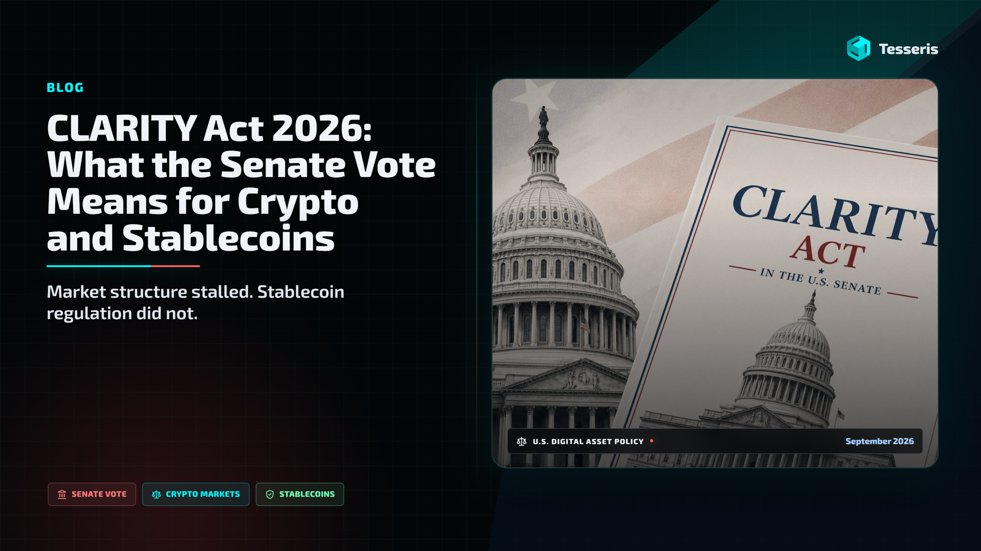 CLARITY Act 2026: What the Senate Vote Means for Crypto and Stablecoins
